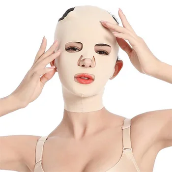 3D Korduvkasutatavad Hingav Ilu Naiste Näo mask Salendav Plaaster V Shape Full Face Lift Magab Mask ilu tervis