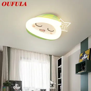 OUFULA Kaasaegne Lae Lamp LED 3 Värvid Loominguline Puu-Modelleerimine Cartoon Laste Tuli Koju Lapse Magamistuba Võistluskalendri
