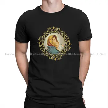 Jeesuse Laps Hipster Polüester TShirts Neitsi Maarja Jumala Mehed Graafiline Streetwear T-Särk Ümber Kaela