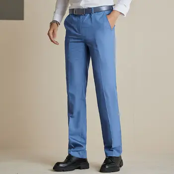 2022 Meeste Kevad-Sügis Fashion Business Casual Pikad Püksid Sobivad Püksid Mees Elastne Otse Ametliku Püksid Pluss Suurus Z41