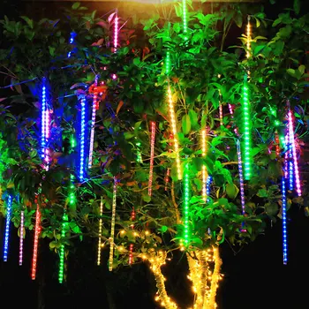 30/50cm 8 Torud Meteoor Dušš Vihma LED Haldjas String Tuled Festoon Street Vanik jõuluehe Kodu Väljas Uus Aasta
