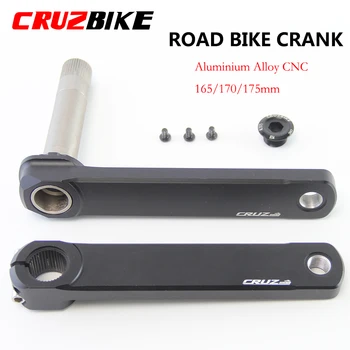 CRUZbike Road Bike Crankset 165/170/175mm Vänt 9/10/11/12 Kiirus Topelt Chainring koos keskjooksu