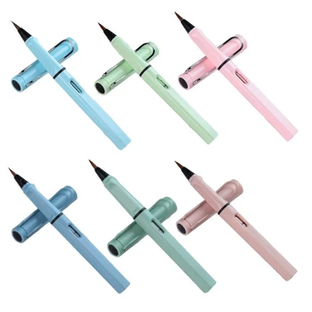 6TK Brush Tip Pen Pehme Nippi Fountain Pen Komplekt Kunstnikud ja Kirjanikud