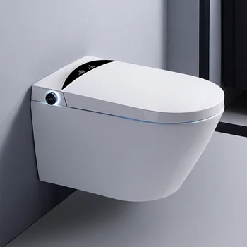 Kõrge kvaliteediga seina on paigaldatud keraamilised ühes tükis elektrilised intelligentne wc-pott automaatne vannitoa seinale riputatud smart wc wc