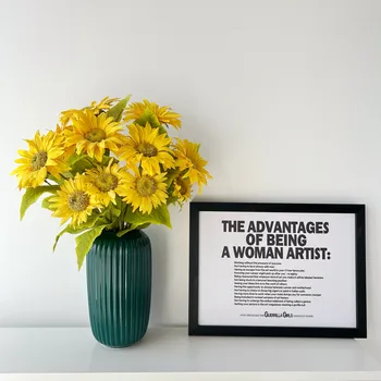 Päevalill simulatsiooni lill, plastikust teenetemärgi elutuba, kuiv lilled söögilaud