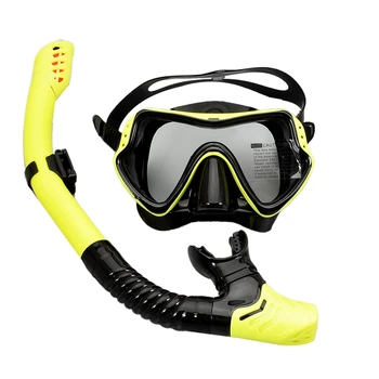 Professionaalne Scuba Diving Mask Snorkeling Set Silikoon Anti-Fog Kaitseprillid Prillid Bassein Seadmed