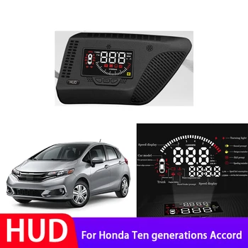 Auto HUD Head Up Display Digital Spidomeeter Honda Fit 2014-2019 Sõidu Sn OBD-Dataprojektor Esiklaas Ohutu Sõidu Ekraan