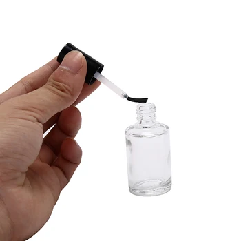 Läbipaistev Klaas Tühi küünelaki Pudel Pintsliga Kosmeetika Küünte Konteinerid 10ml 15ml