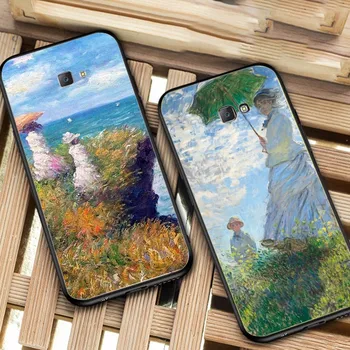 Claude Monet Telefoni Puhul Samsungi J 7 pluss 7core J7 neo J6 pluss peaminister J6 J4 J5 Liikuv Kaas