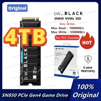 KUUM Originaal SN 850 8TB 4B 2TB 1 TB SN850 2TB 1 TB Gen4 NVMe SSD M. 2 2280 Solid State Drive Mängu Juhtida Sony Versioon PS5 TK