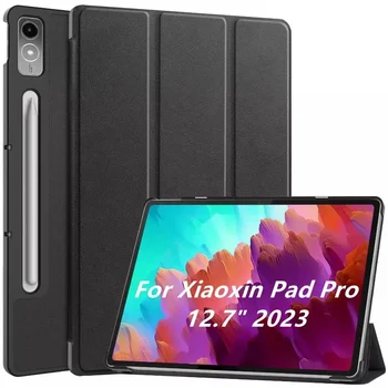 Lenovo Xiaoxin Pad Pro 12.7 tolline 2023 TB-370FU Tri-Tagaistme Seista Smart Tableti Puhul Lenovo Tab P12 Juhul 12 7 Katta funda