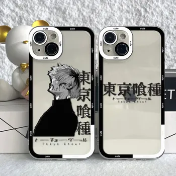 Jaapani Anime Tokyo Ghoul Telefon Case For IPhone 14 Pluss 13 12 Mini 11 Pro Max 8 7 Pluss Xs X-Xr Silikoon Viha Silmad Katta Funda