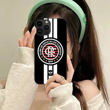FC Flamengo Mobile Cell Phone Case for iPhone 15 14 13 12 11 X-XR, XS 8 7 Pro Max Plus Mini Must Pehme Telefoni Kate Funda
