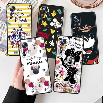 Punased Minnie Mickey Jaoks Xiaomi Mi 10T 10S 9T 9 SE 8 A3 A2 6X 5X CC9E Lisa 10 Lite Pro Mix 3 Musta Telefoni Juhul Telefoni Puhul