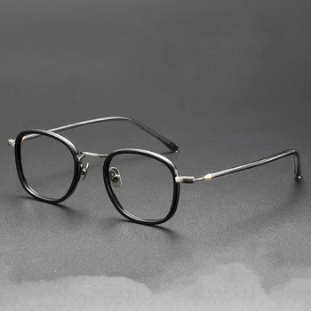 Prillidega raamid Mudel GMS121 Jaapani Brand Square Titaan Mehed Naised Trendid Optilised Klaasid Oculos De Grau Feminino