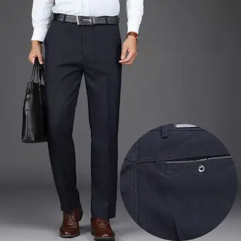 Pulma-Ülikond Püksid Stiilne Äri Peigmehe Ülikond Püksid Tasku Meeste Ülikond Püksid