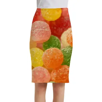 KYKU Candy Seelikud Naistele Toidu Pliiats, Värviline Office Ilu Elegantsed Daamid Seelikud Naiste Vintage Casual Partei Uus