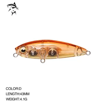 2021 Terjer Pliiats Meelitada 43mm 4.1 g Rockfishing Kalapüügi Lures Pliiats Woblers Mini Püük Forell, Karpkala Kalade Hukku Stickbaits