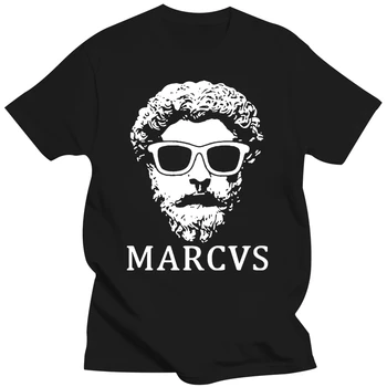 Tshirt meeste puuvillased topid Stoicism Filosoof, Kuningas Marcus Aurelius Tshirt Stocism Marcus Marcus Aurelius Philoso Must meeste t-särk