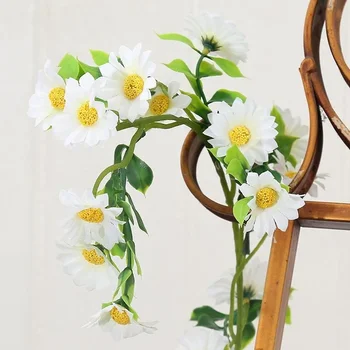Simulatsioon Päevalille Daisy Garden Flower Viinapuu Päevalille Võltsitud Lill Rotangist Elutuba Lõpetamise Sisekujunduses Blokeerimine