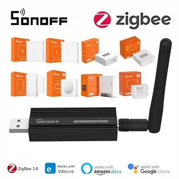 SONOFF Zigbee Dongle-E USB Dongle Pluss Zigbee 3.0 Traadita Smart Gateway Analyzer ZHA Zigbee2MQTT USB Stick Lüüa Antenn