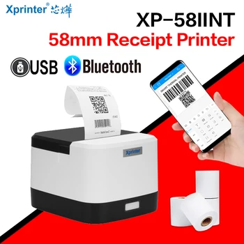 Xprinter 58mm Soojusenergia Saamise Printer Tulus USB ja USB+Bluetooth Vöötkoodi Printer, Android ja IOS Pilet POS Printer Bill Masin
