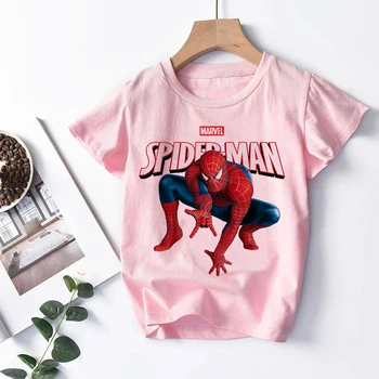 Kawaii Armas, Naljakas Koomiks Super Kangelane Spiderman T-Särk Lastele Kids Särk Poisid Tüdrukud Beebi Harajuku Graafiline T-särk Tshirt Tops