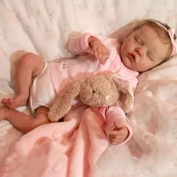 18inch Juba Valmis Uuestisündinud Baby Doll Twin Vastsündinud Beebi Mannekeeni täispikkuses Silikoon Vinüül Tüdruk Bebe Reborn