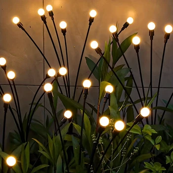 Solar LED Valgus Väljas Aia Kaunistused Maastiku Tuled Ilutulestiku Firefly Muru Lambid Riigi Maja Terrass Rõdu Decor Lamp