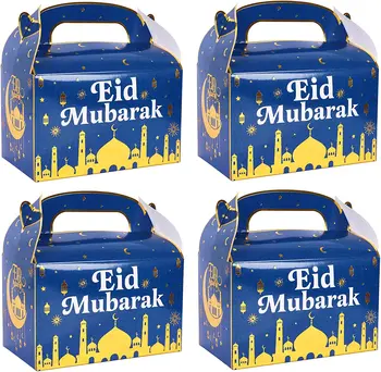 Eid Mubarak Ravida, Kingituste Karbid, Ramadan Mubarak Paber Maiustused Candy Kotid, Ramadan Kareem Goodie Candy Box Kasuks Kastid, 12 Pakki