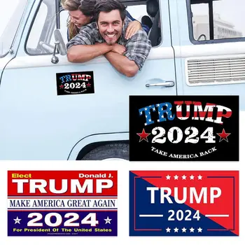 10tk 2024 Trump Kleebis on Muuta Suur-Ameerika Taas Vinüül Naljakas Kaitseraua Teenetemärgi Presidendivalimiste Auto Tarvikud
