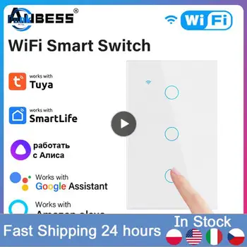 1TK WiFi MEILE Smart Switch Vaja Neutraalne Traat 1/2/3/4 Gang Valguse Lüliti Tuya Smart Elu APP Kontrolli Toetuse Alexa