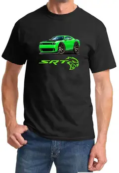 Challenger SRT Hellcat Klassikaline Roheline Lihaste Auto Disaini Tshirt UUS