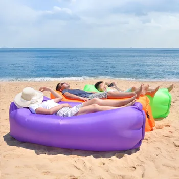 Väljas beach täispuhutav diivan Portable folding piknik ultra light alla magamiskott kiire täispuhutav diivan-voodi