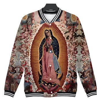 Our Lady Of Guadalupe Neitsi Maarja Mehhiko Mehhiko 3d print Jope harajuku dressipluus mood hupparit streetwear Jakid riided