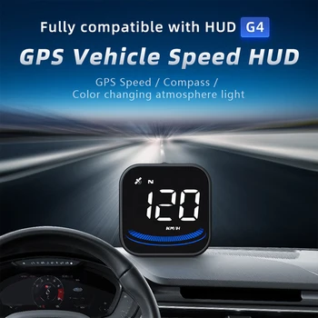 NOYAFA NF-G4 GPS Auto Projektor Spidomeetri Kompass ja Digitaalse Tuled Smart Security Alarm Head Up Display Kõikidele autodele