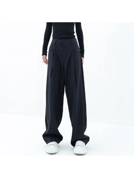 Naiste Must Gooti Kõrge Vöökoht Püksid Vintage Fashion Streetwear 90s Y2k Lai Jalg Püksid korea Naine Bagg Püksid 2023 Riided