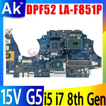 L25090-601 L25095-001 L25092-601 HP Zbook 15V G5 Sülearvuti Emaplaadi DPF52 LA-F851P I5-8300H I7-8750H CPU DDR4 N18M-Q3-A1