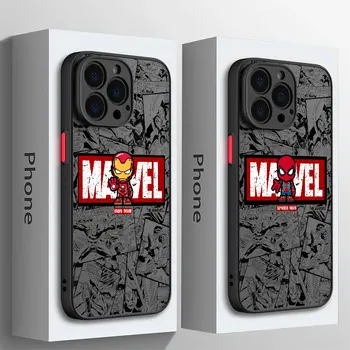 Animatsiooni Marvel Kangelane Logo puhul Apple iPhone 14 Pro Max XR 12 Mini 7 6S SE 11 Pro 13 15 Pro XS X 8 Plus Luxury Kate Armor