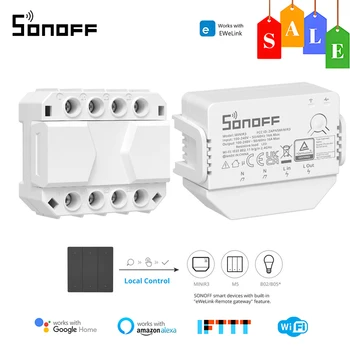 SONOFF MINIR3/S-MATE WIFI Smart Switch Taimer Relee Automaatika Moodul Smart Switch Kooskõlas Alexa Google ' i Kodu eWelink APP