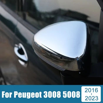 Eest Peugeot 3008 5008 GT 2016 2017 2018 2019 2020 2021 2022 2023 hübriidauto Rearview Mirror Pool Vormimise Katab Kleebise Juhul Sisekujundus