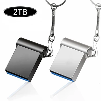 Mini high speed USB flash drive 2TB pen drive 2TB pendrive флешка metallist U disk memo cel usb 3.0 stick kingitus tasuta logo, telefoni/Auto