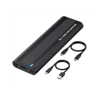 M2 SSD Puhul NVME Dual SATA Protokolli M. 2 USB Type C 3.1 SSD Adapter NVME PCIE NGFF SATA SSD Ketta Kast(C)