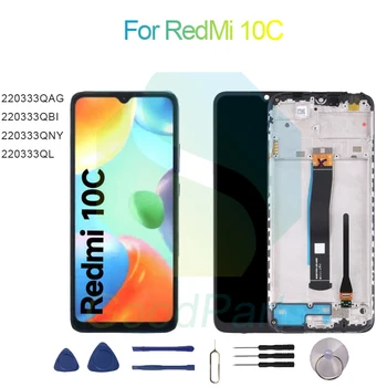 Eest RedMi 10C Ekraan Asendamine 1650*720 220333QAG, 220333QBI, 220333QNY, 220333QL Jaoks RedMi 10C LCD Touch Digitizer