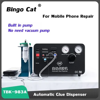 TBK-983A Automaatne Liimi Dispenser Professionaalne Täpne Serveerimiseks Kontroller Sisseehitatud õhukompressor Vaata Telefon Repair Tööriistad