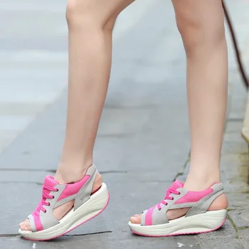 Naiste Sandaalid 2023 Uus Daam Platvorm Paksu Sandaalid on Mugavad Naiste Sandaalid Avatud Varvas Vabaaja Suvel spordijalatsid