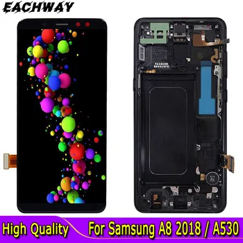 AMOLED Samsung Galaxy A530 LCD Ekraan Puutetundlik Digitizer Assamblee Varuosade 5.6