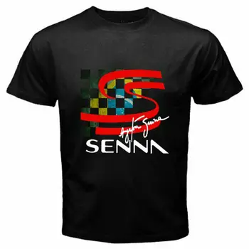 Uus Ayrton Senna Logo Brasiilia Meeste T-Särk Suurus S-3Xl Varrukad Poiss Puuvill Meeste T-Särk Top Tee