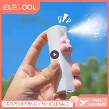 10ml 1TK Cute Cartoon Mini Kaasaskantav Spray Kosmeetika Korduvtäidetavaid Pudel Vedelikku, Alkoholi Villimis-ja Desinfitseerimise Kastmiseks Saab