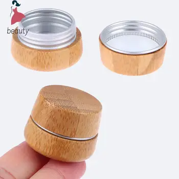 1tk Mini Bambusest Kosmeetika Konteiner Koor Pudel huulepalsam travel essentials Meik Nahahooldus Korduvtäidetavaid Emulsioon Purk Tühi Karp